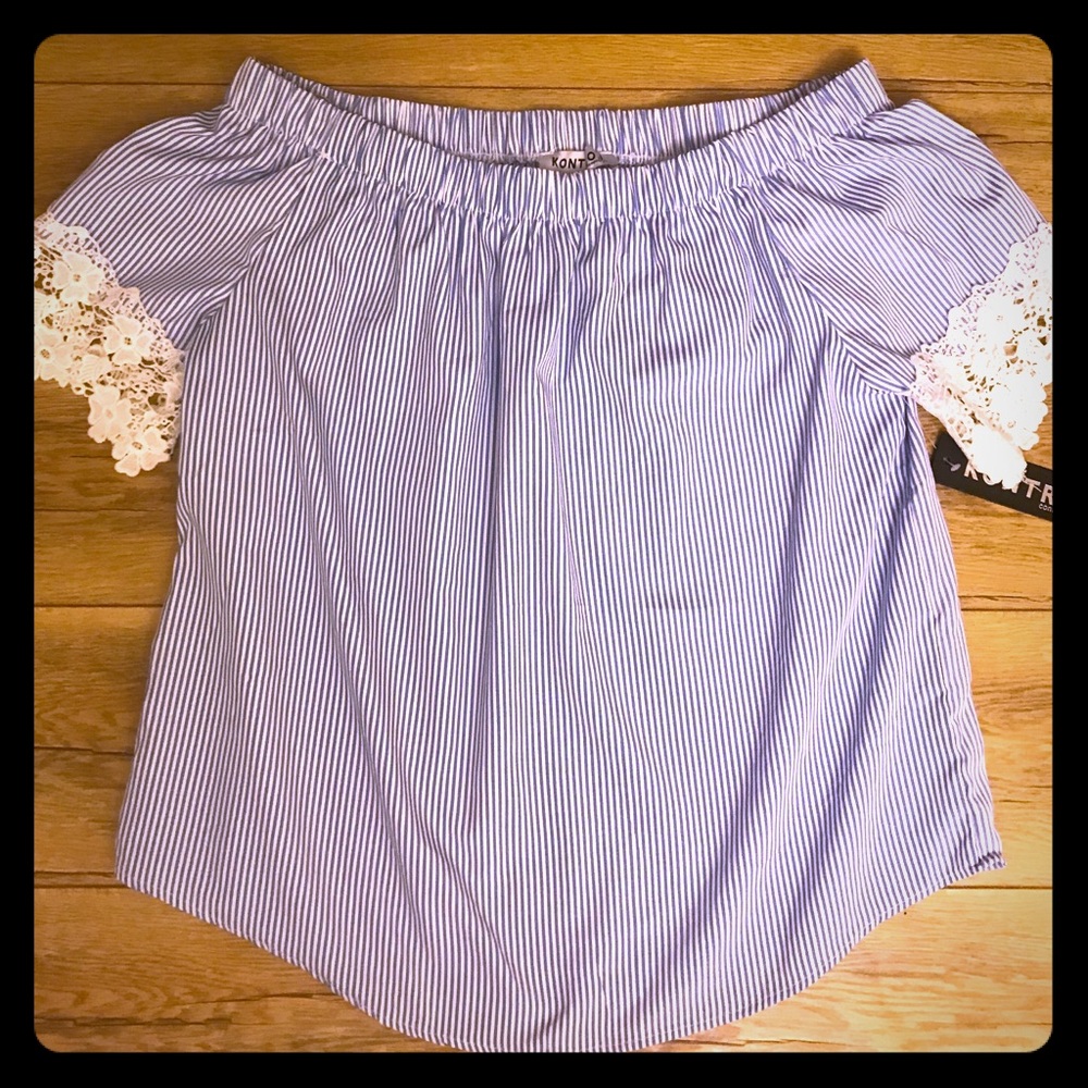 Kontrol Contemporary off the shoulder top